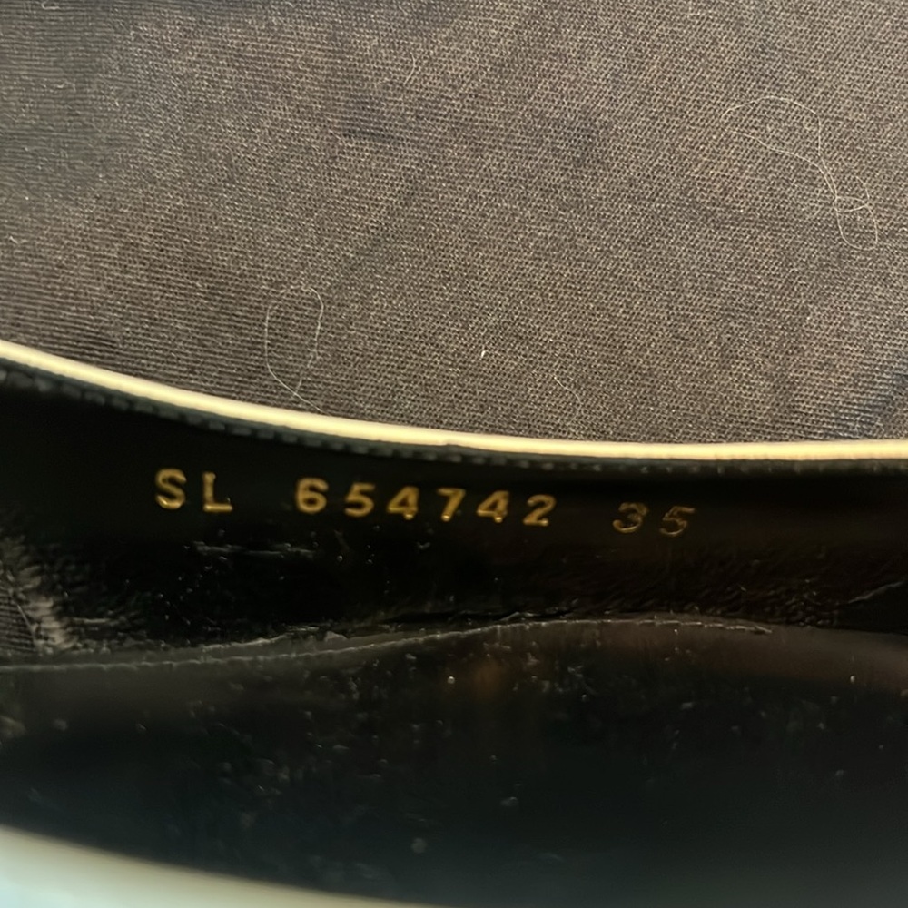Yves Saint Laurent Anais leather slingback flats - Picture 8 of 9